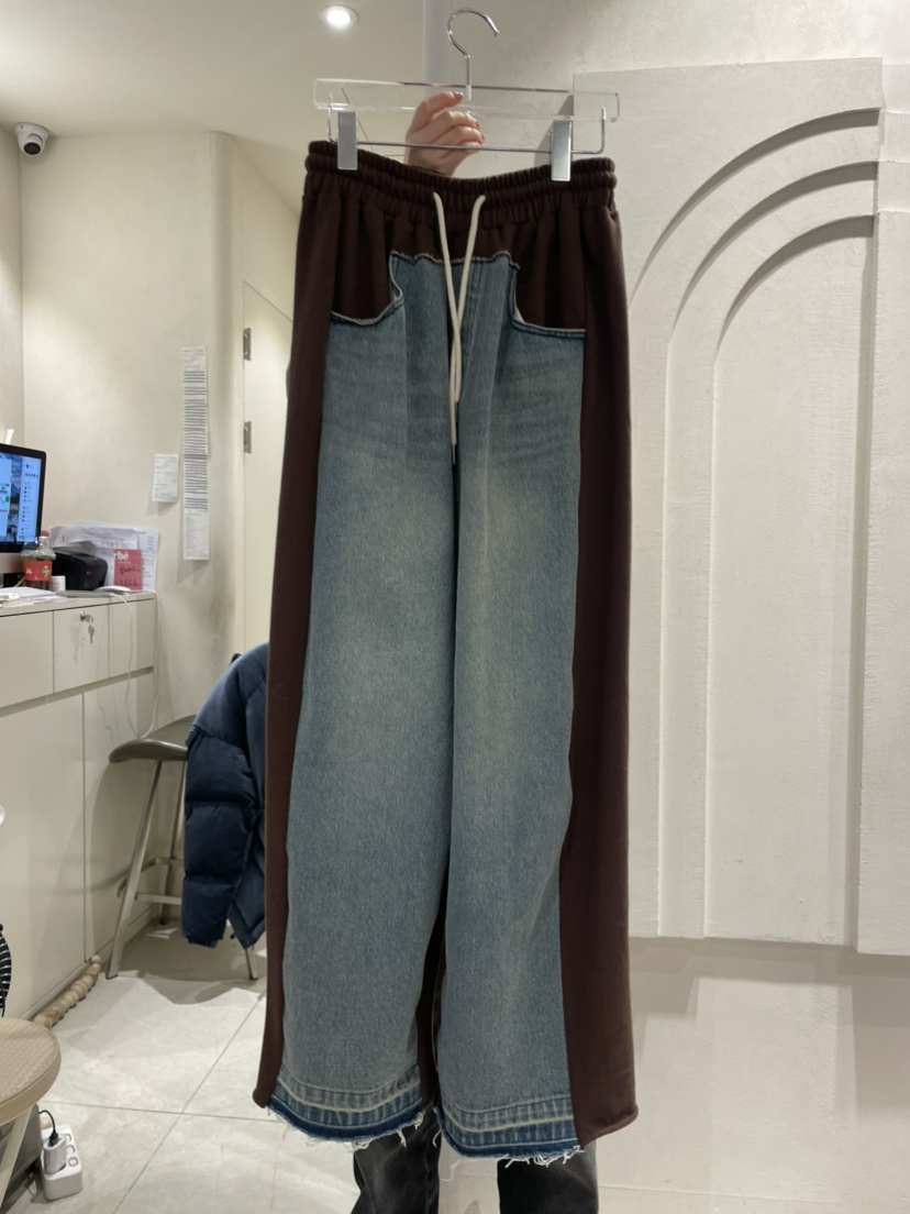 FARBE韓國直郵東大門代購女裝新品休閑熱賣職業真品24秋冬牛仔褲PLATFORM牛仔褲圖色2