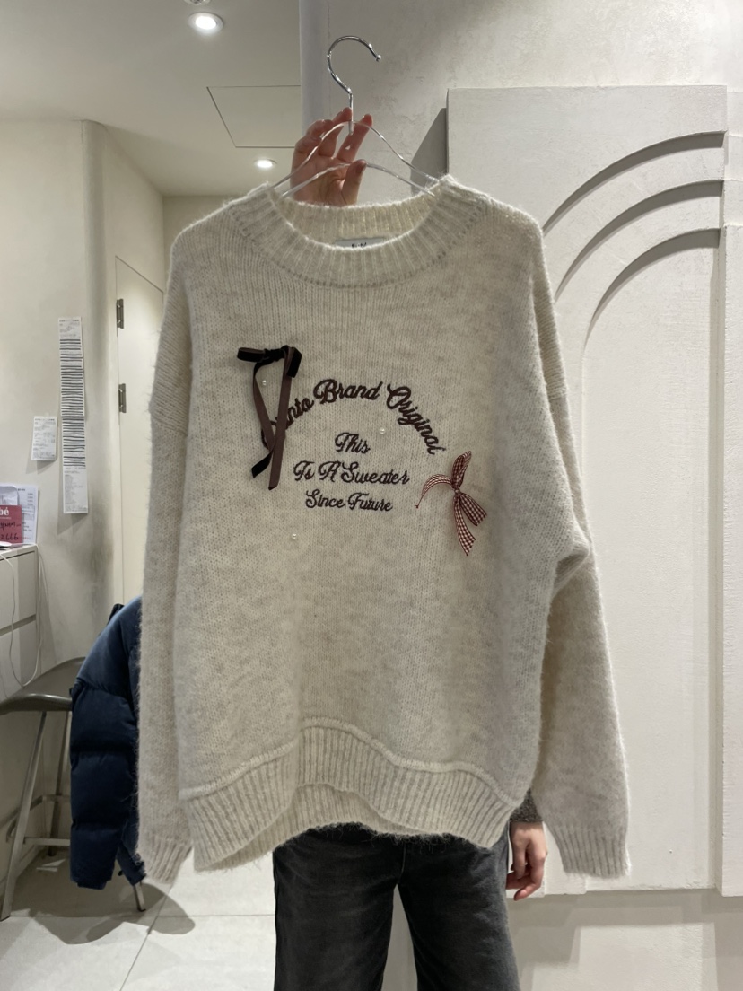 FARBE韓國直郵東大門實拍女裝新品24秋冬時尚熱賣休閑針織衫PLATFORM針織衫圖色2