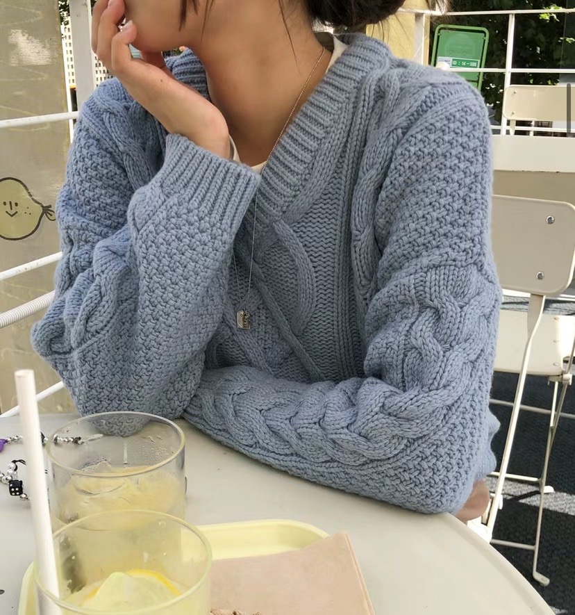 BABER韓國直郵女裝新款休閑時尚人氣職業24秋冬真品毛衣羊毛THE ORA毛衣