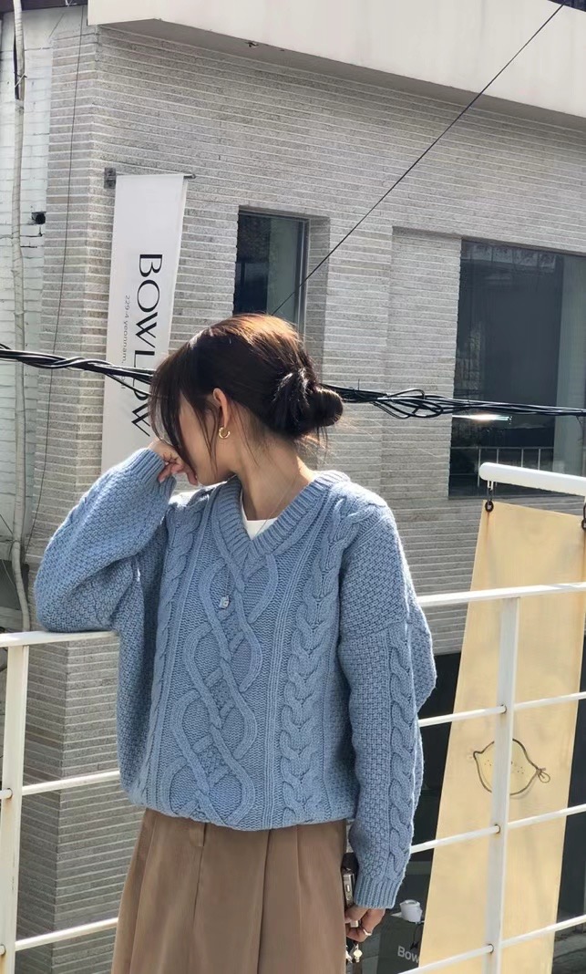 BABER韓國直郵女裝新款休閑時尚人氣職業24秋冬真品毛衣羊毛THE ORA毛衣圖色3