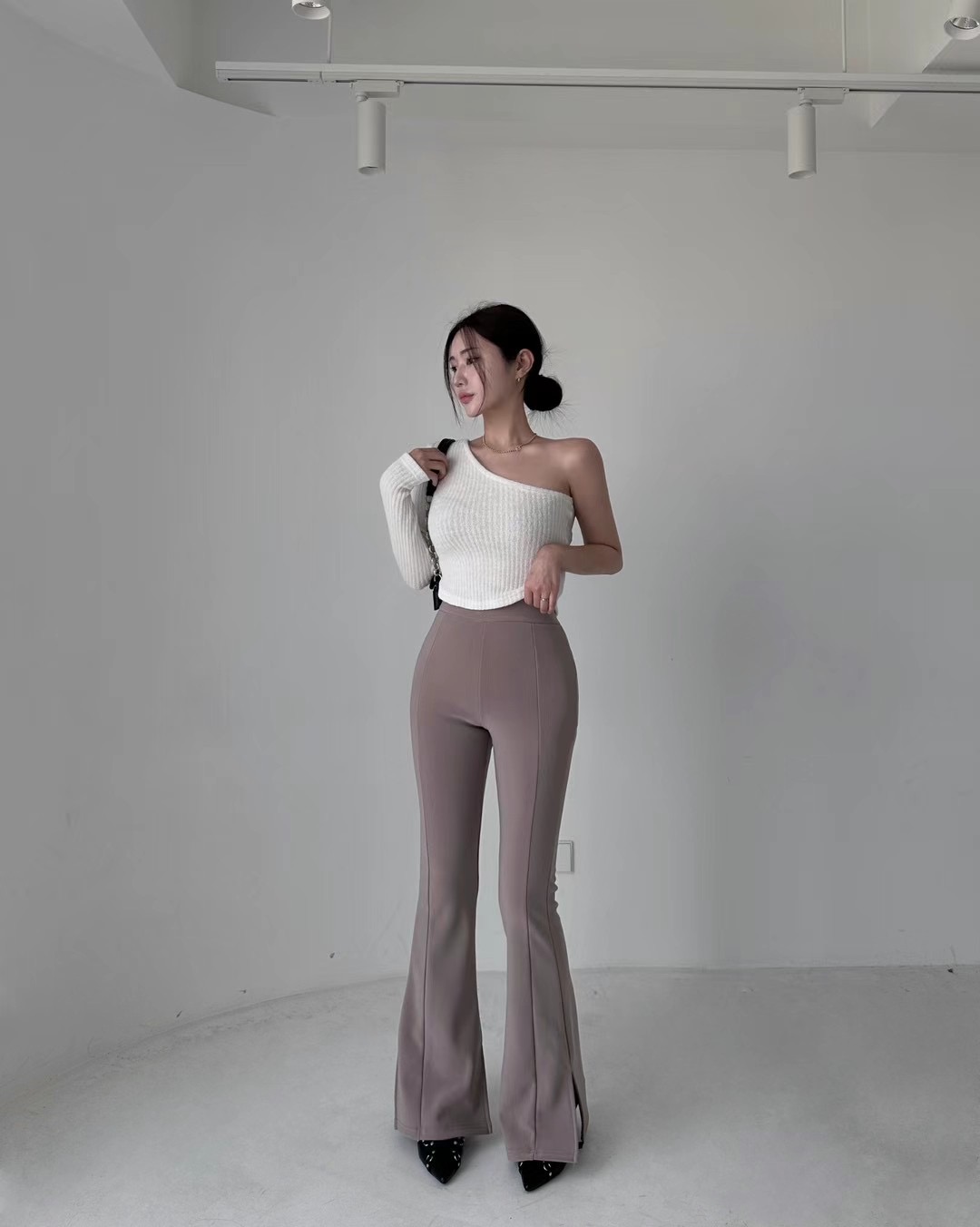 ADD-OT韓國直郵女裝新品熱賣人氣時尚24秋冬推薦休閑休閑褲UNA-T休閑褲
