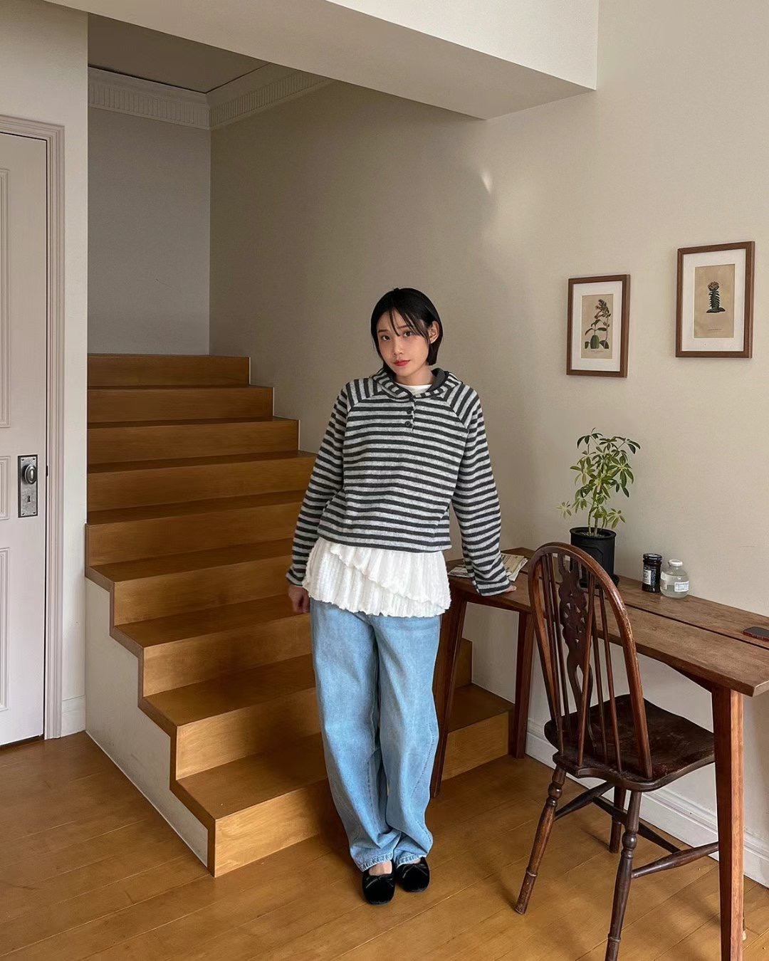 TREEAN直郵韓國代購女裝新款時尚職業真品24秋冬休閑推薦短裙TREEAN短裙