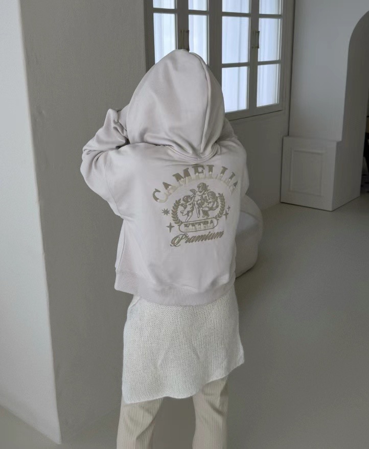 BABER韓國直郵東大門實拍女裝新品職業時尚熱賣衛衣拉鏈兜帽THE ORA衛衣