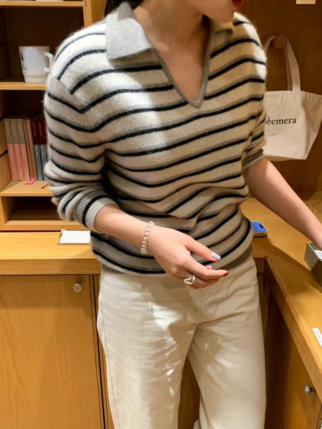APRICOT直郵韓國代購女裝新品休閑人氣時尚真品熱賣24秋冬針織衫APRICOT針織衫