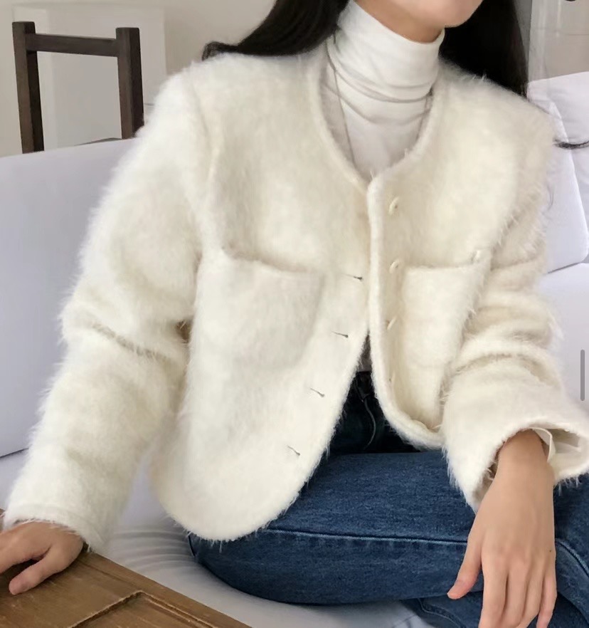 BABER韓國直郵女裝新款人氣休閑職業時尚24秋冬推薦夾克羊毛THE ORA夾克