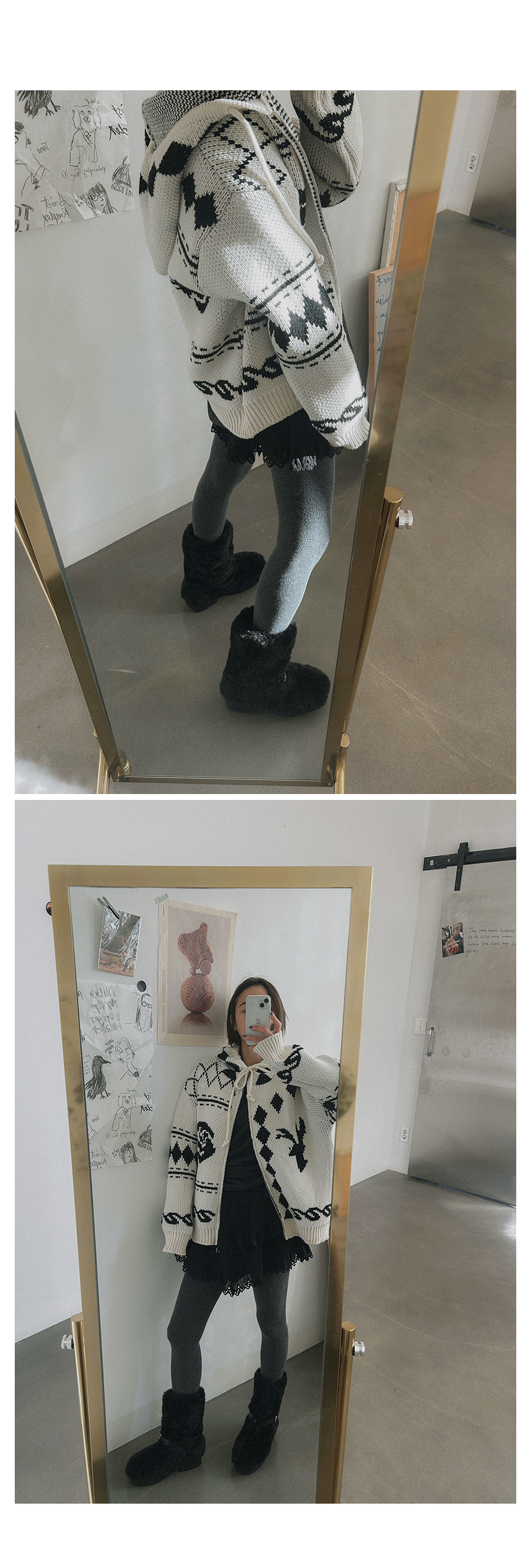 LIKE A韓國直郵東大門實拍女裝新品熱賣24秋冬職業人氣短裙LIKE A短裙