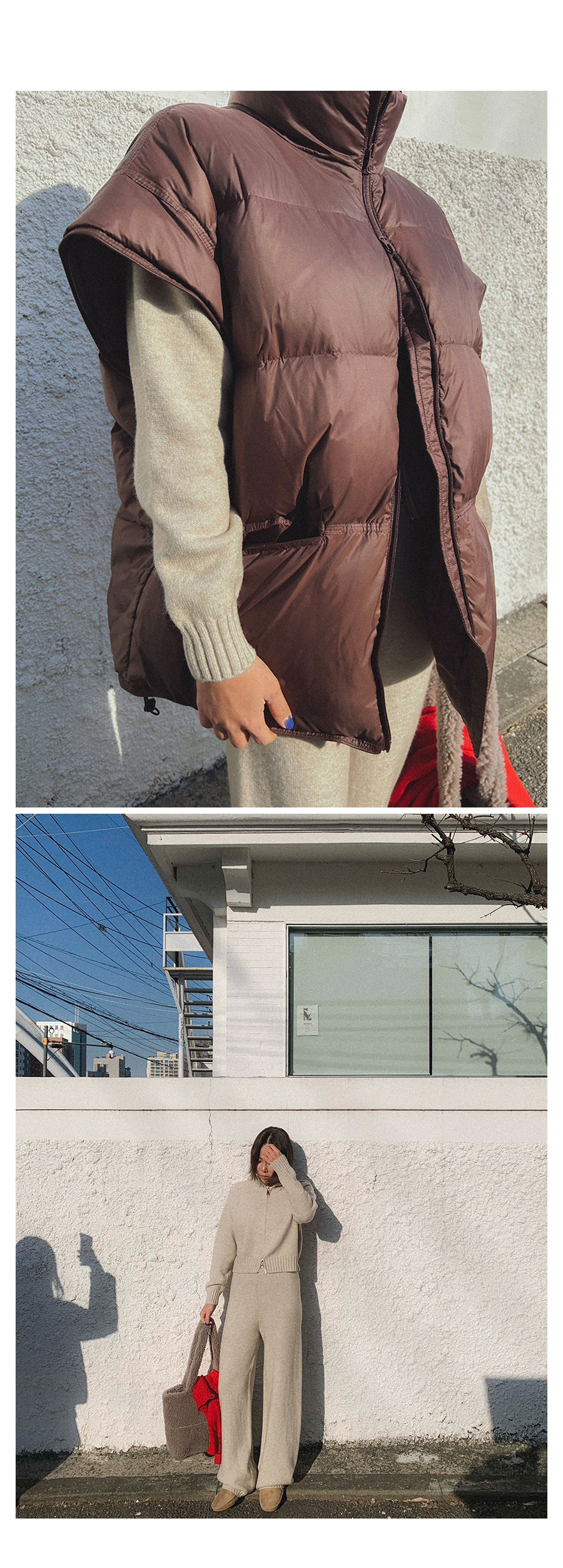 LIKE A韓國直郵女裝新品職業時尚休閑人氣24秋冬真品馬甲鴨絨LIKE A馬甲