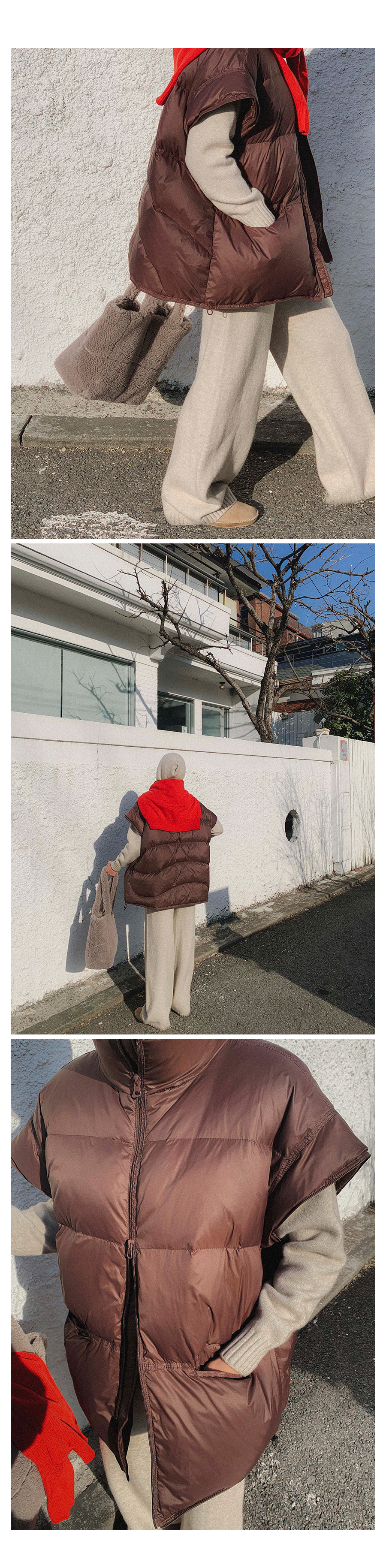 LIKE A韓國直郵女裝新品職業時尚休閑人氣24秋冬真品馬甲鴨絨LIKE A馬甲