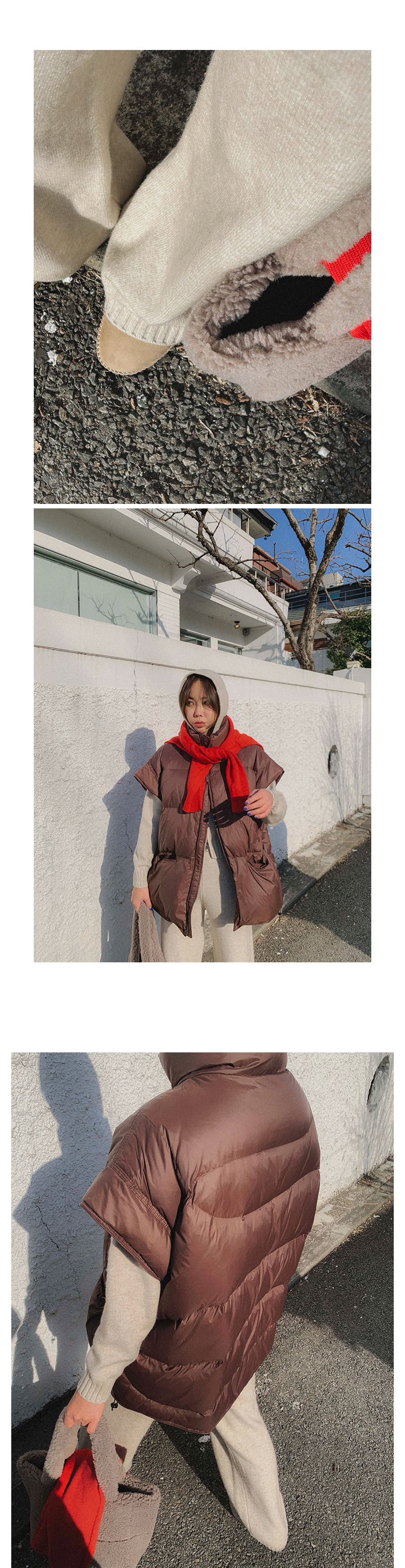 LIKE A韓國直郵女裝新品職業時尚休閑人氣24秋冬真品馬甲鴨絨LIKE A馬甲