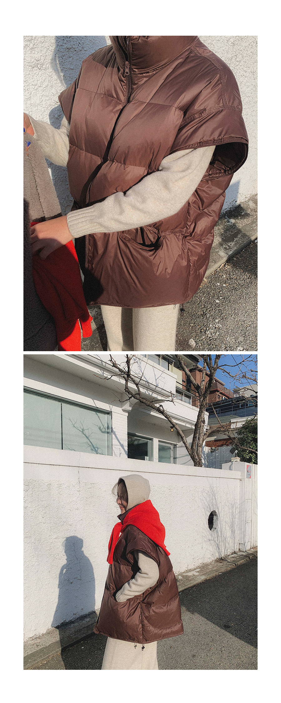 LIKE A韓國直郵女裝新品職業時尚休閑人氣24秋冬真品馬甲鴨絨LIKE A馬甲