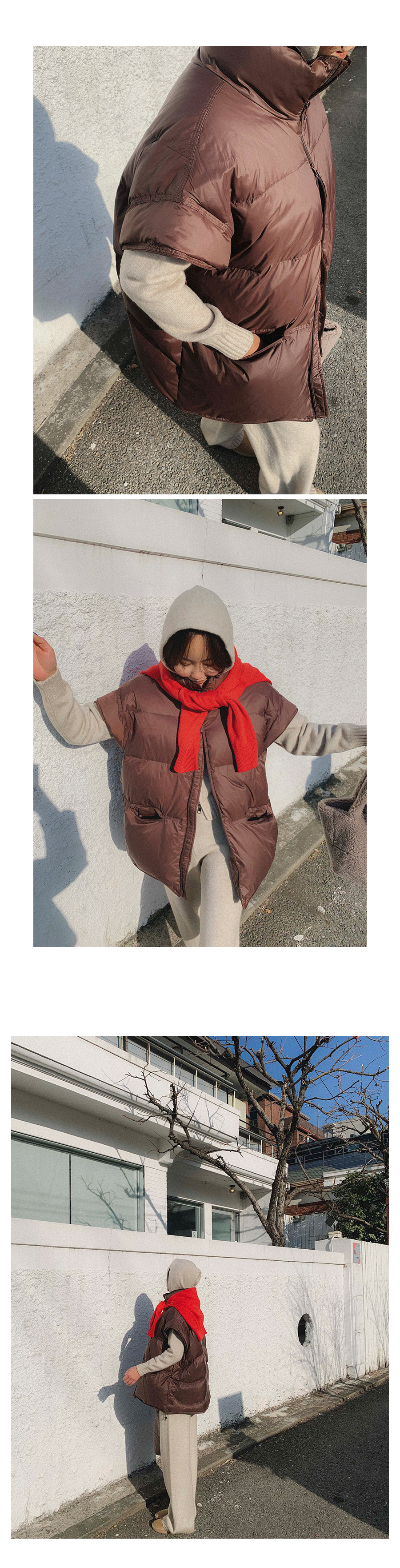 LIKE A韓國直郵女裝新品職業時尚休閑人氣24秋冬真品馬甲鴨絨LIKE A馬甲