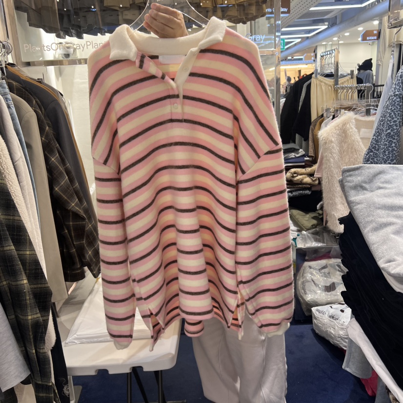PLANTS ON GRAY韓國直郵東大門實拍女裝新品人氣推薦長袖T恤PLANTS ON GRAY長袖T恤