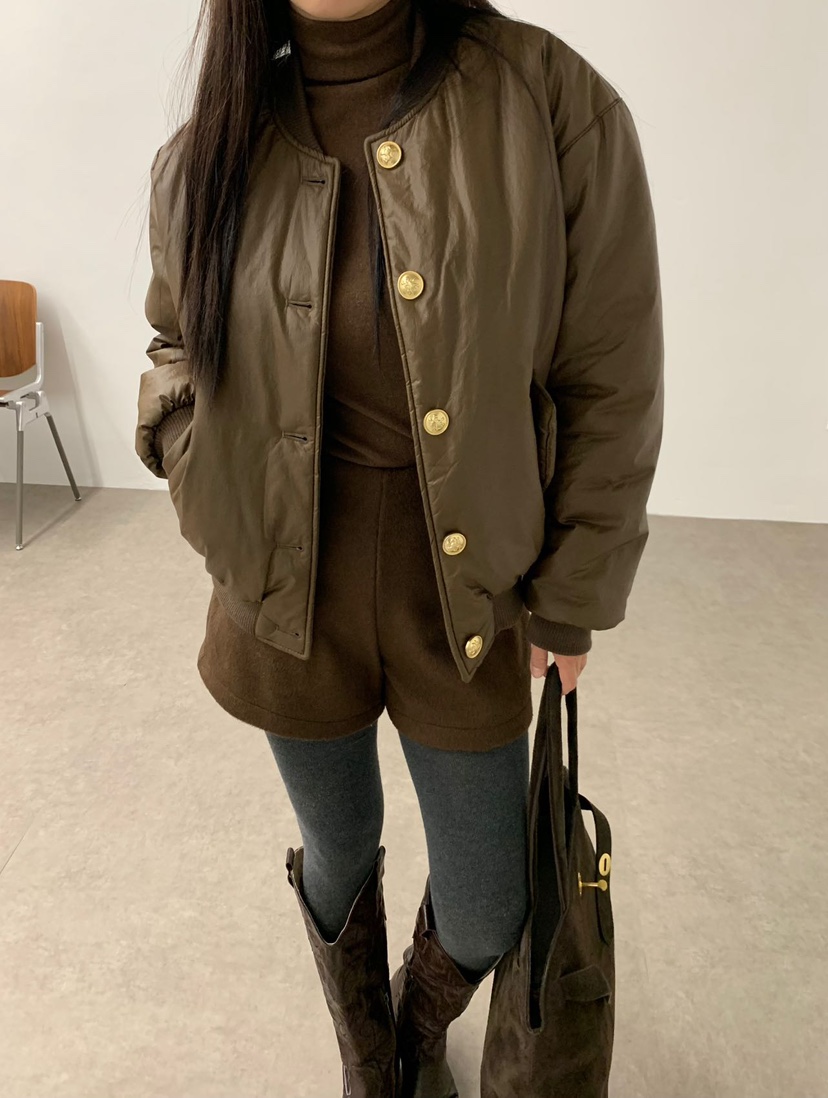 J CRANE韓國直郵東大門實拍女裝新款24秋冬熱賣真品短款棉服J CRANE短款棉服