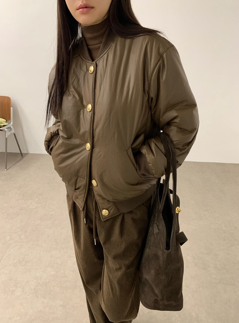 J CRANE韓國直郵東大門實拍女裝新款24秋冬熱賣真品短款棉服J CRANE短款棉服