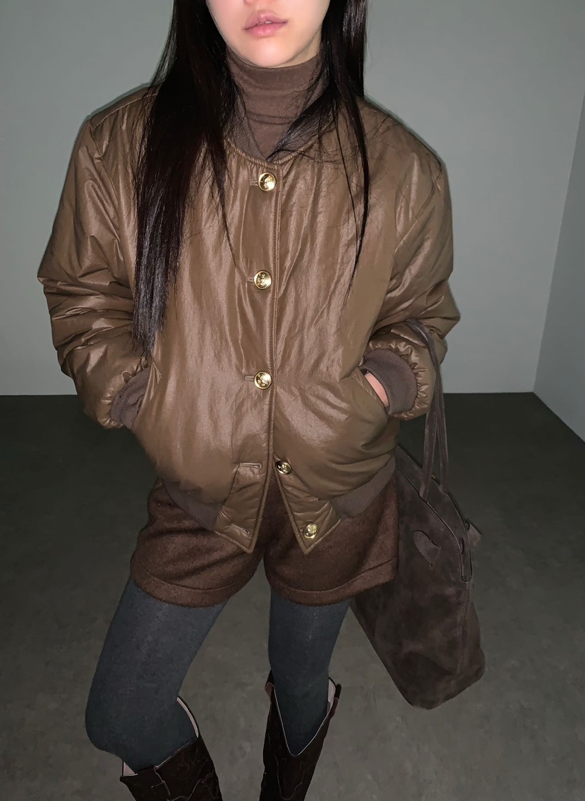 J CRANE韓國直郵東大門實拍女裝新款24秋冬熱賣真品短款棉服J CRANE短款棉服圖色2