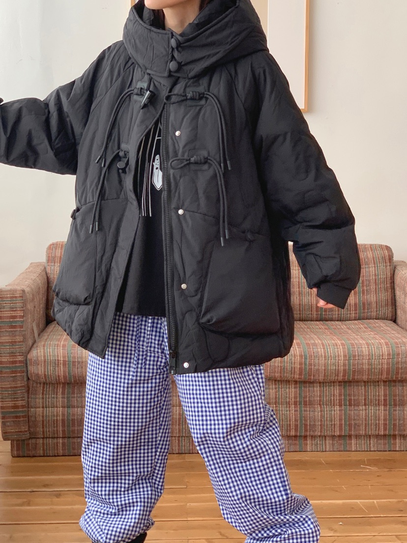 JKICHI韓國直郵東大門實拍女裝新品推薦短款羽絨服絎縫鴨絨EDIT短款羽絨服