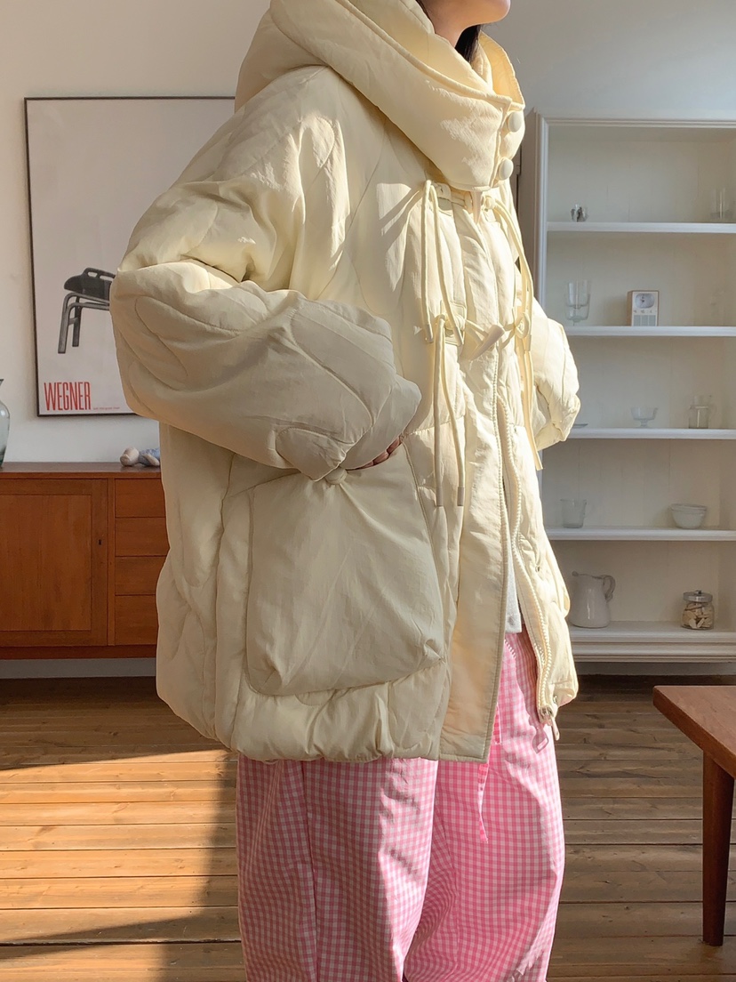 JKICHI韓國直郵東大門實拍女裝新品推薦短款羽絨服絎縫鴨絨EDIT短款羽絨服