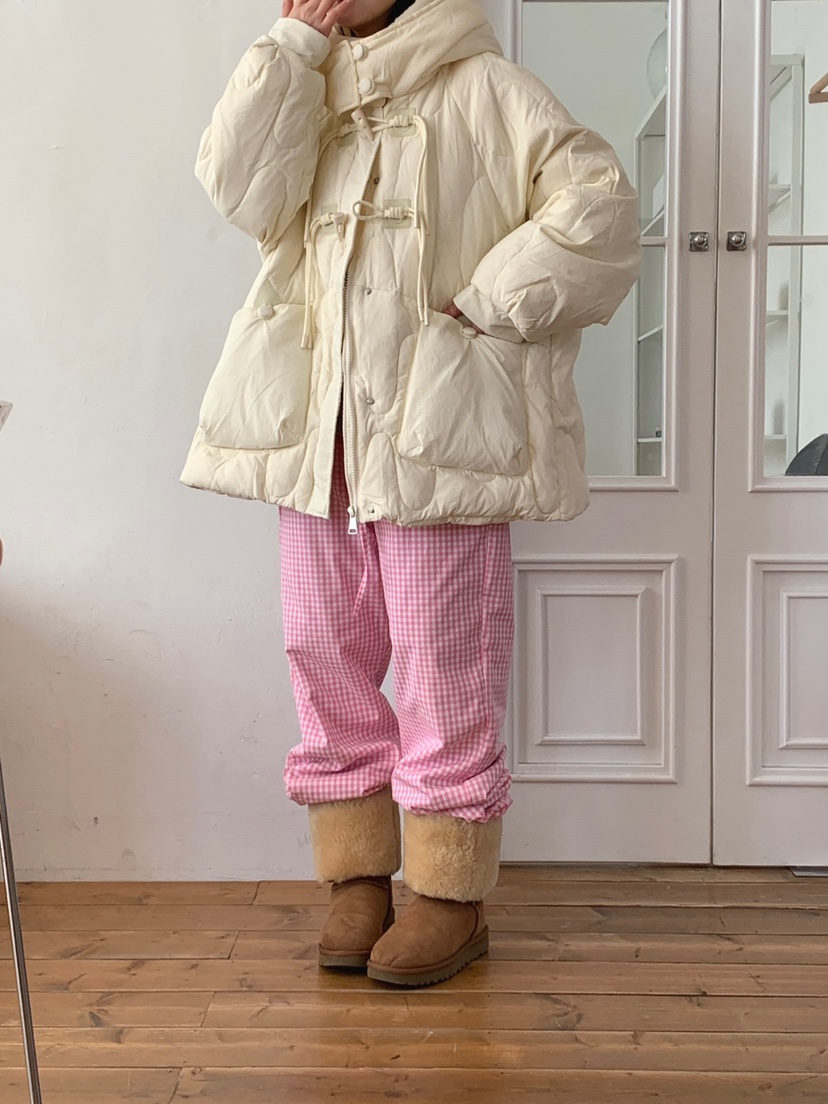 JKICHI韓國直郵東大門實拍女裝新品推薦短款羽絨服絎縫鴨絨EDIT短款羽絨服