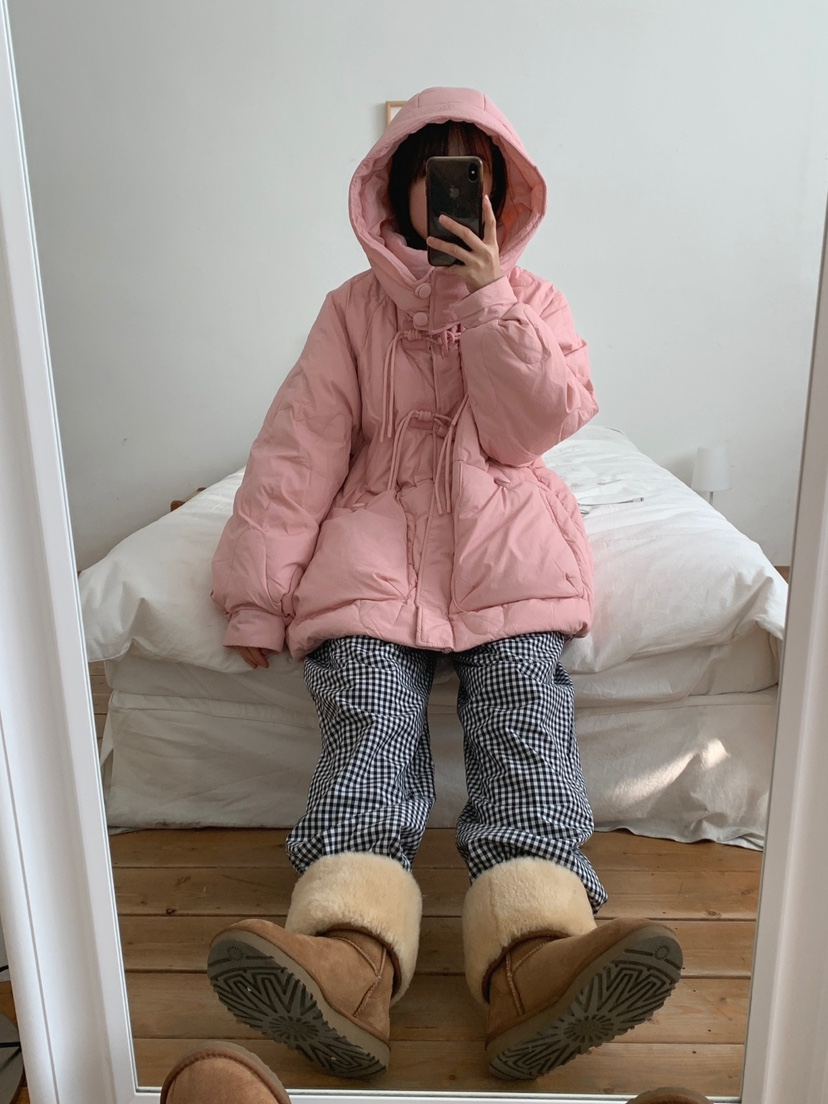 JKICHI韓國直郵東大門實拍女裝新品推薦短款羽絨服絎縫鴨絨EDIT短款羽絨服