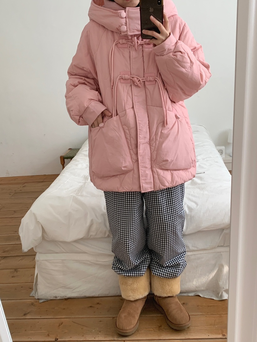JKICHI韓國直郵東大門實拍女裝新品推薦短款羽絨服絎縫鴨絨EDIT短款羽絨服
