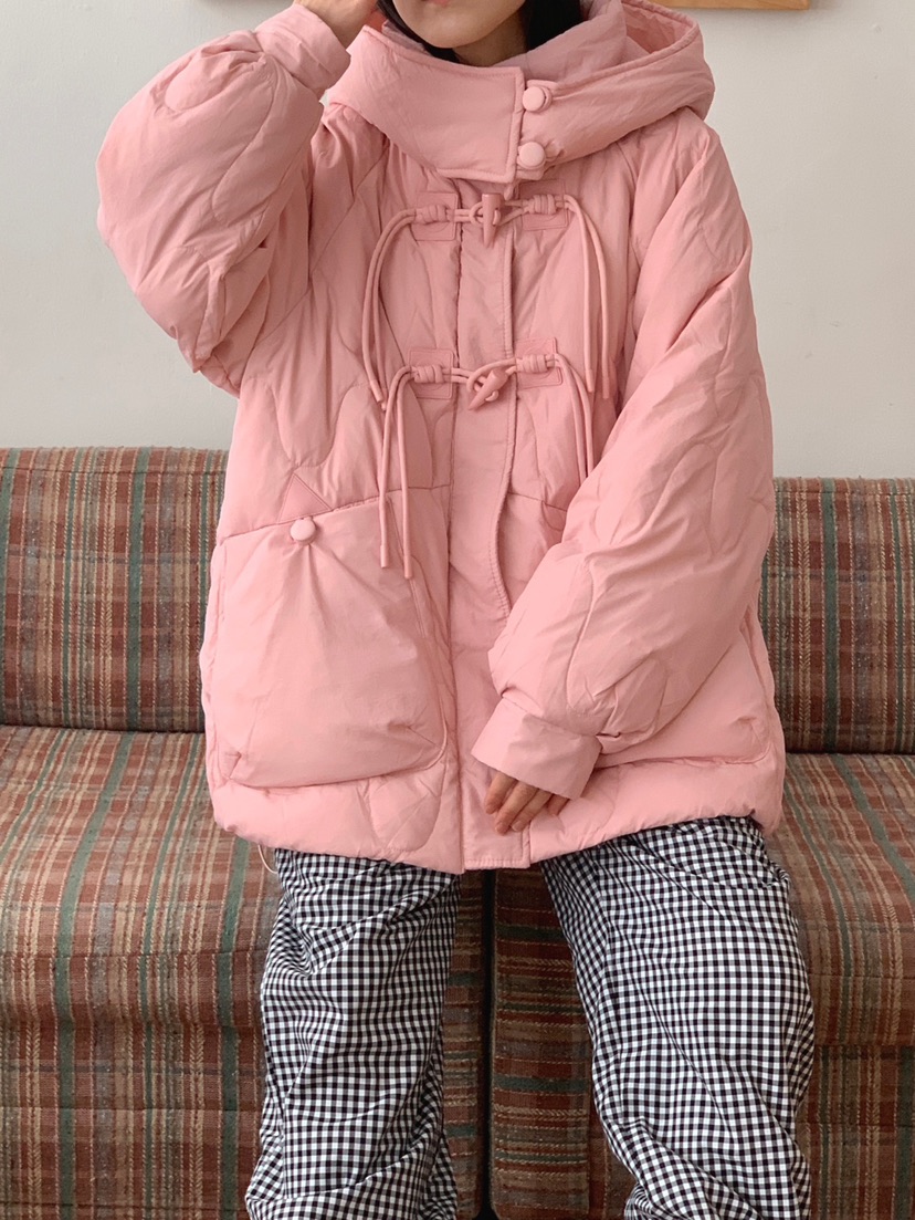 JKICHI韓國直郵東大門實拍女裝新品推薦短款羽絨服絎縫鴨絨EDIT短款羽絨服