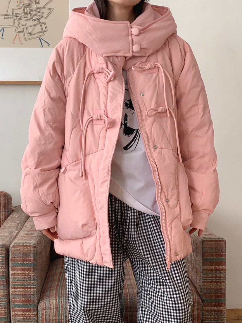 JKICHI韓國直郵東大門實拍女裝新品推薦短款羽絨服絎縫鴨絨EDIT短款羽絨服