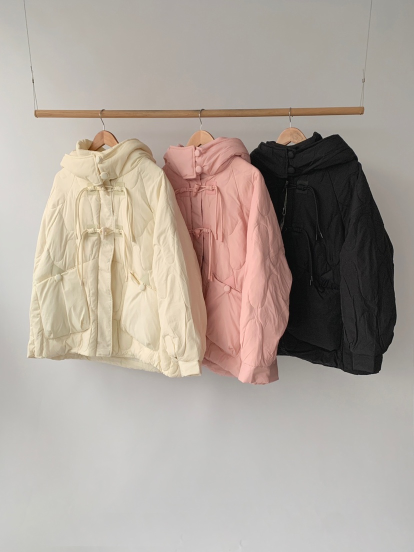 JKICHI韓國直郵東大門實拍女裝新品推薦短款羽絨服絎縫鴨絨EDIT短款羽絨服