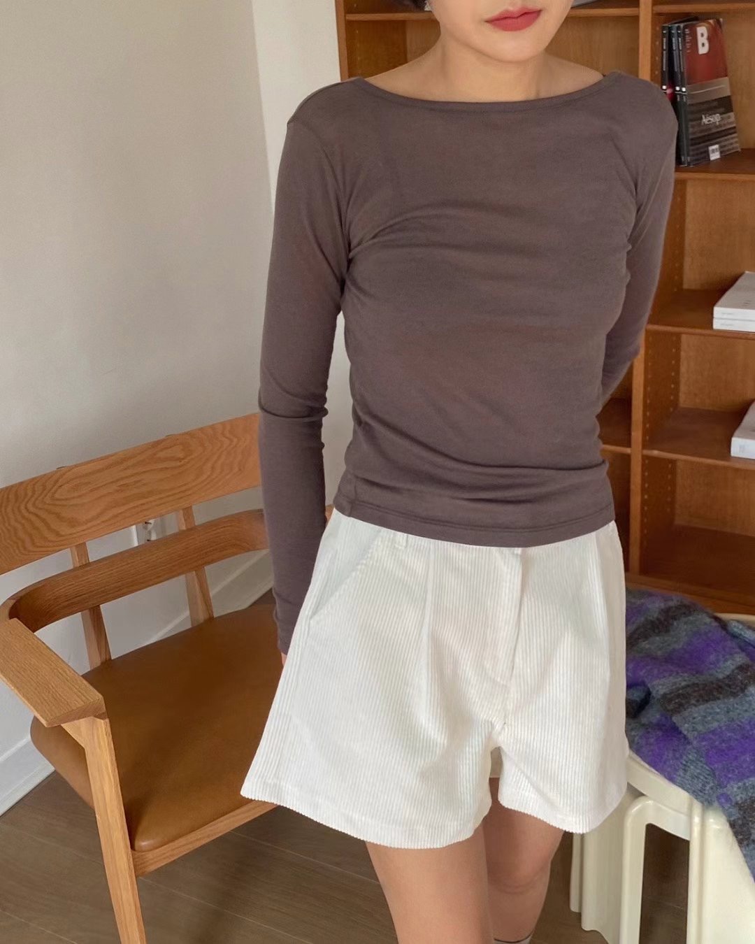 TREEAN韓國直郵東大門代購女裝新款人氣時尚熱賣真品長袖T恤TREEAN長袖T恤圖色4