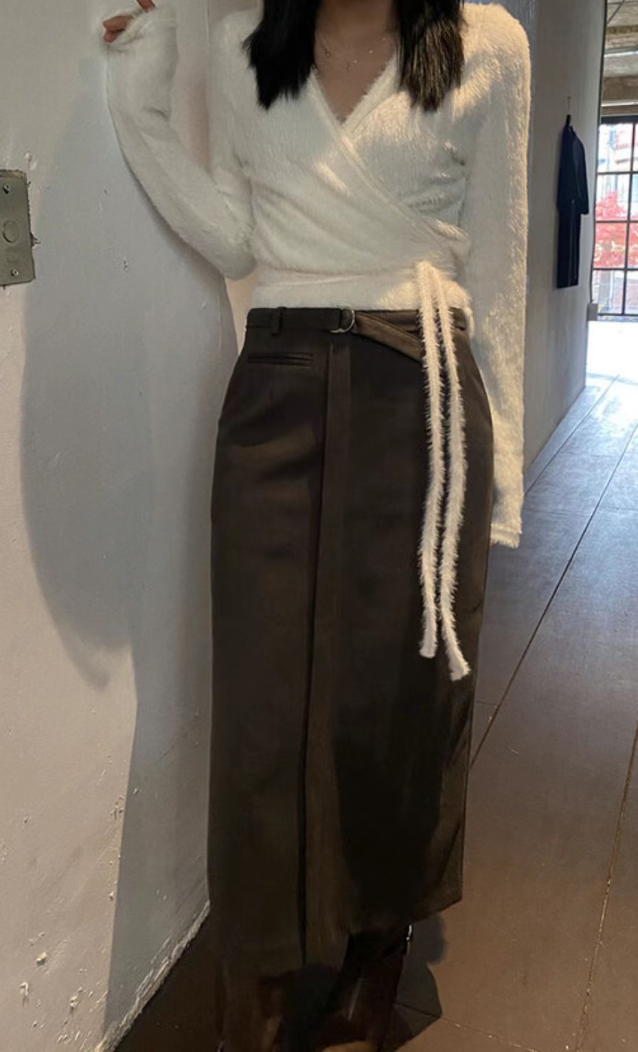 PLEASE韓國代購女裝新品時尚推薦休閑熱賣職業人氣真品長裙PLEASE長裙