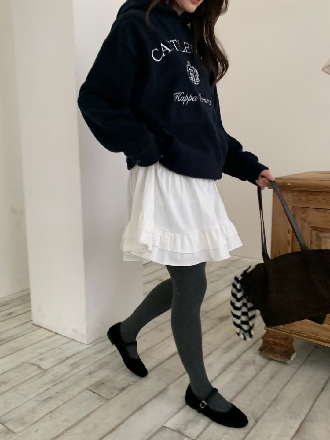 WEARME東大門代購女士新款熱賣職業24秋冬人氣衛衣抓絨連帽WEARME衛衣