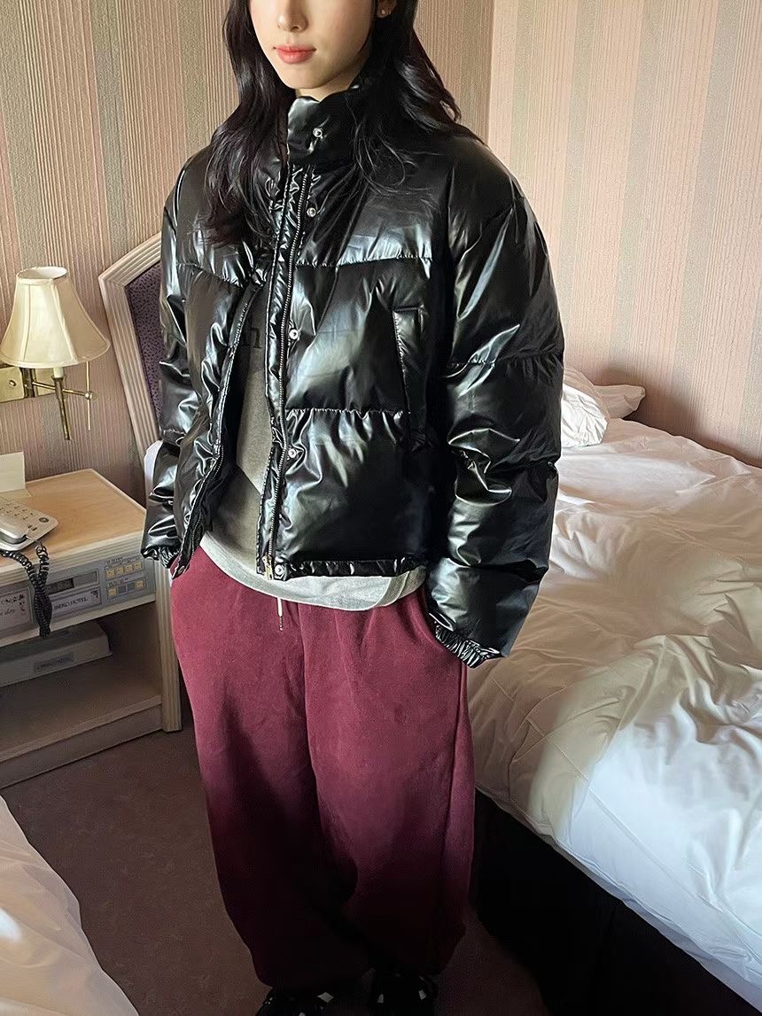 WEARME東大門直郵女士新款職業24秋冬時尚人氣短款棉服填充WEARME短款棉服圖色3