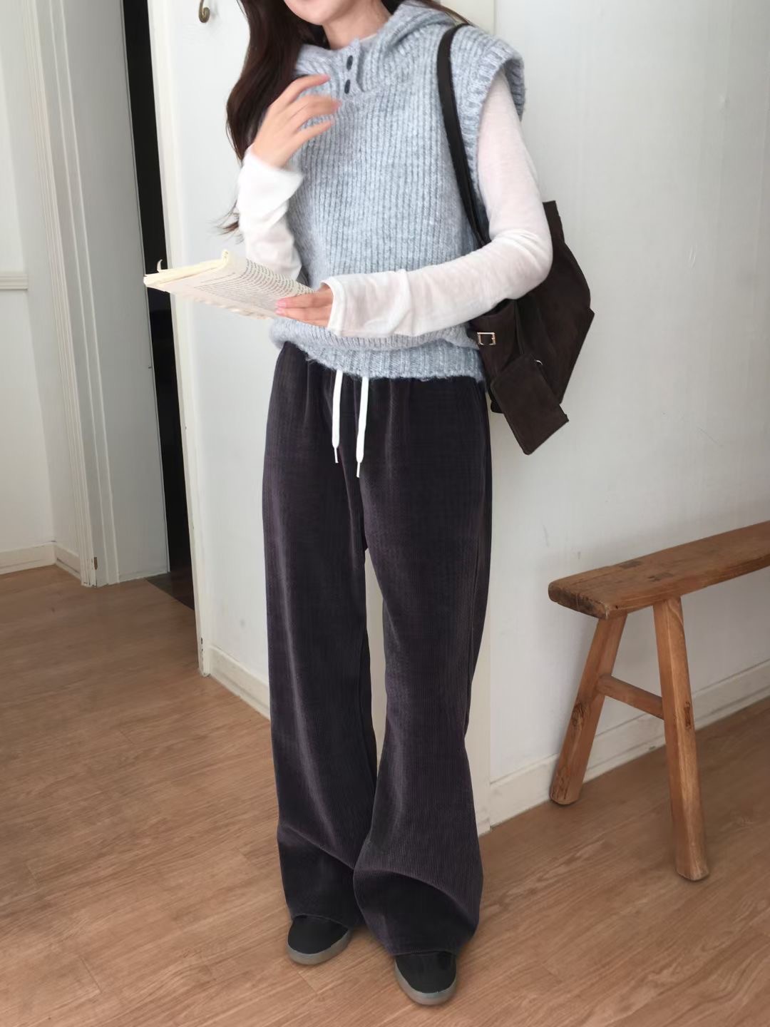 WEARME韓國代購女士新品熱賣24秋冬推薦人氣時尚職業休閑褲WEARME休閑褲