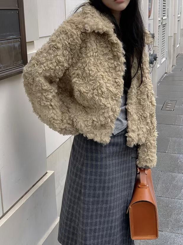 WEARME韓國代購女士新品職業休閑時尚人氣熱賣24秋冬短款大衣WEARME短款大衣