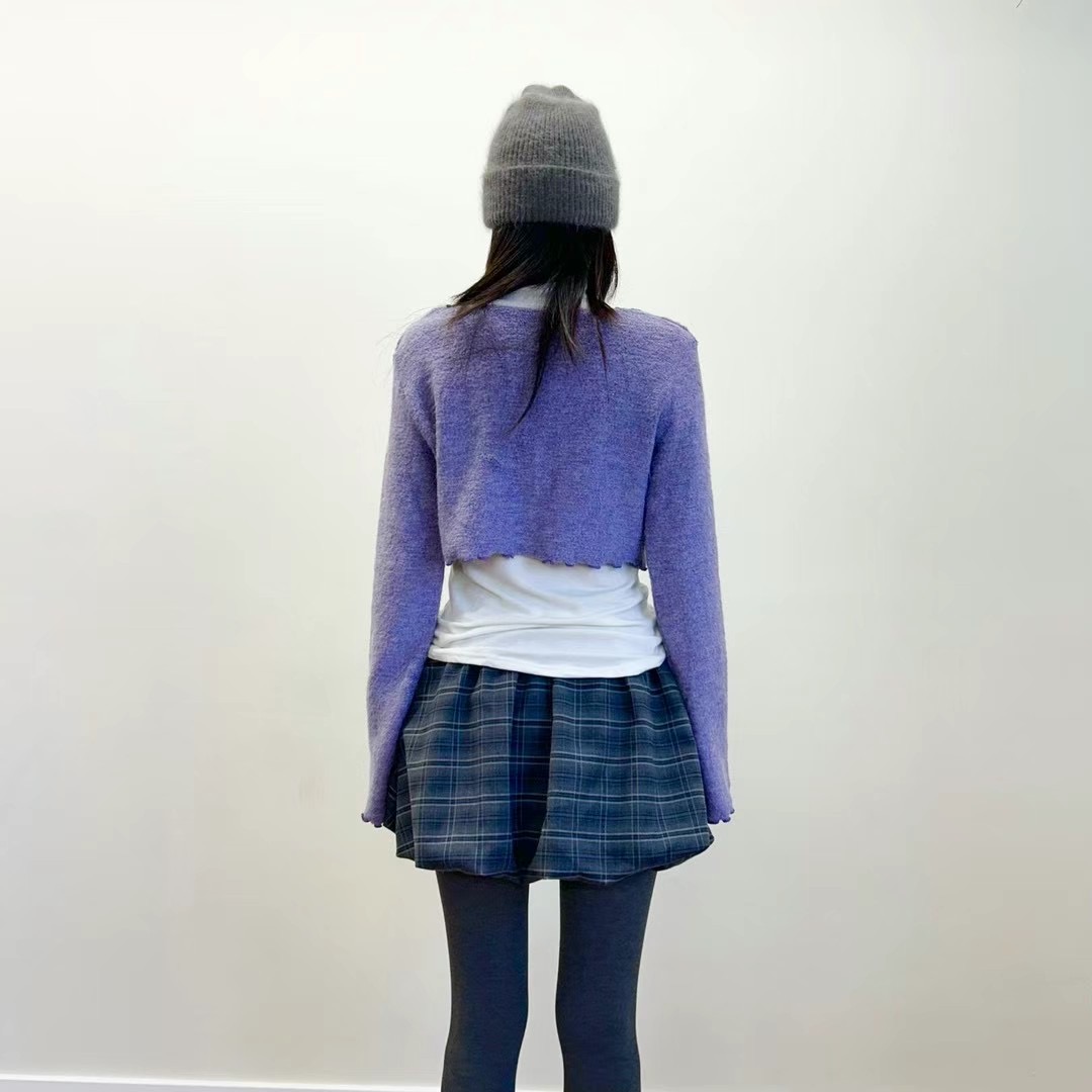PIC韓國直郵女士新品真品職業休閑人氣時尚24秋冬針織衫開衫PIC針織衫