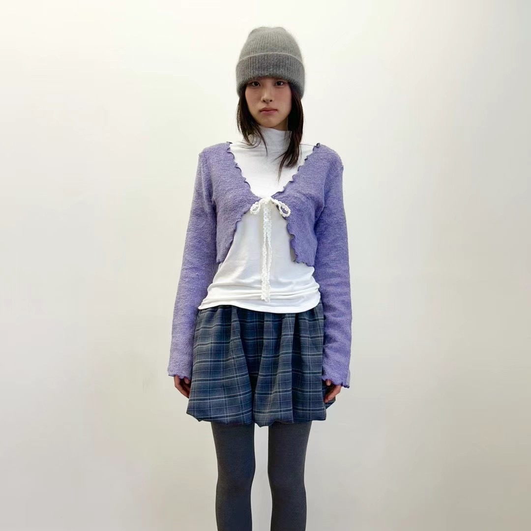 PIC韓國直郵女士新品真品職業休閑人氣時尚24秋冬針織衫開衫PIC針織衫