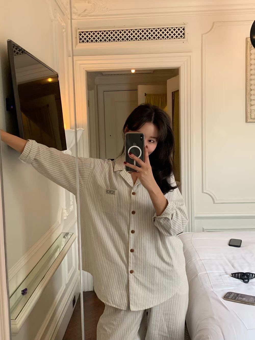 WEARME東大門實拍女士新品推薦時尚人氣熱賣真品襯衫蕾絲衫WEARME襯衫/蕾絲衫圖色3