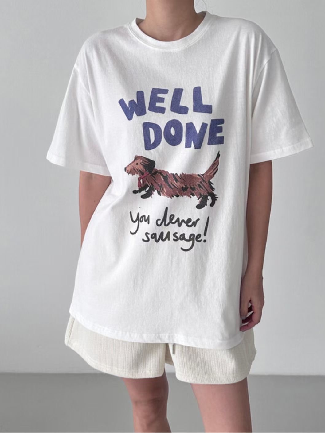 WEARME韓國直郵女士新款24秋冬休閑熱賣真品時尚職業推薦T恤WEARMET恤圖色2