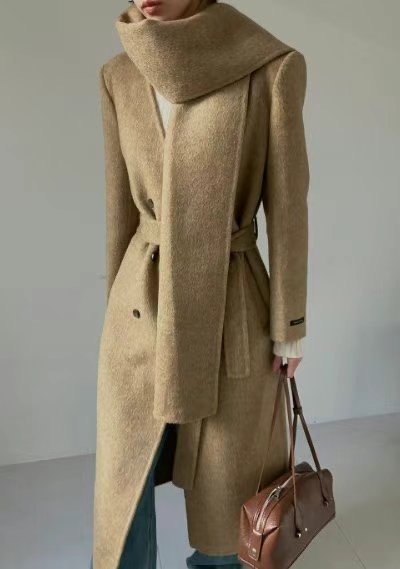 MARFA-T東大門代購女裝新品真品休閑職業熱賣中長款大衣手工MARFA-T中長款大衣