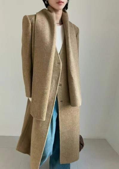 MARFA-T東大門代購女裝新品真品休閑職業熱賣中長款大衣手工MARFA-T中長款大衣