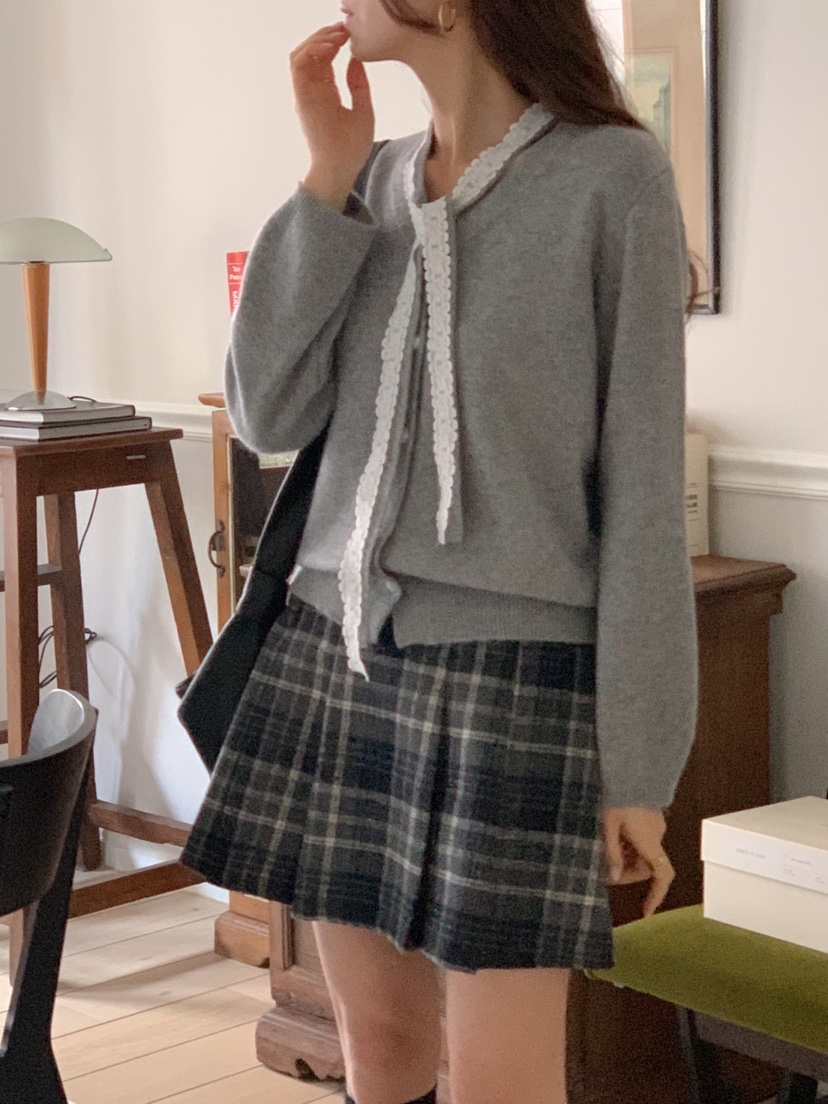 OVE韓國直郵女裝新款24秋冬熱賣時尚人氣真品休閑推薦毛衣開衫OVE毛衣