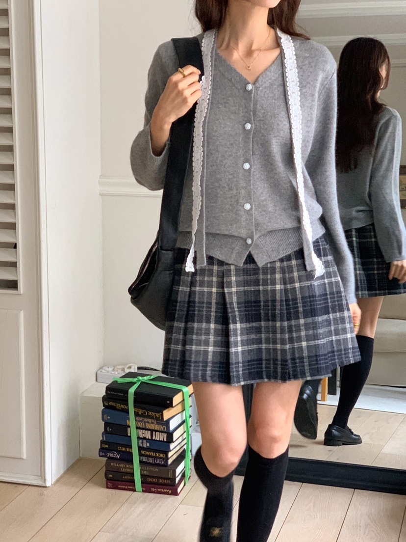 OVE韓國直郵女裝新款24秋冬熱賣時尚人氣真品休閑推薦毛衣開衫OVE毛衣