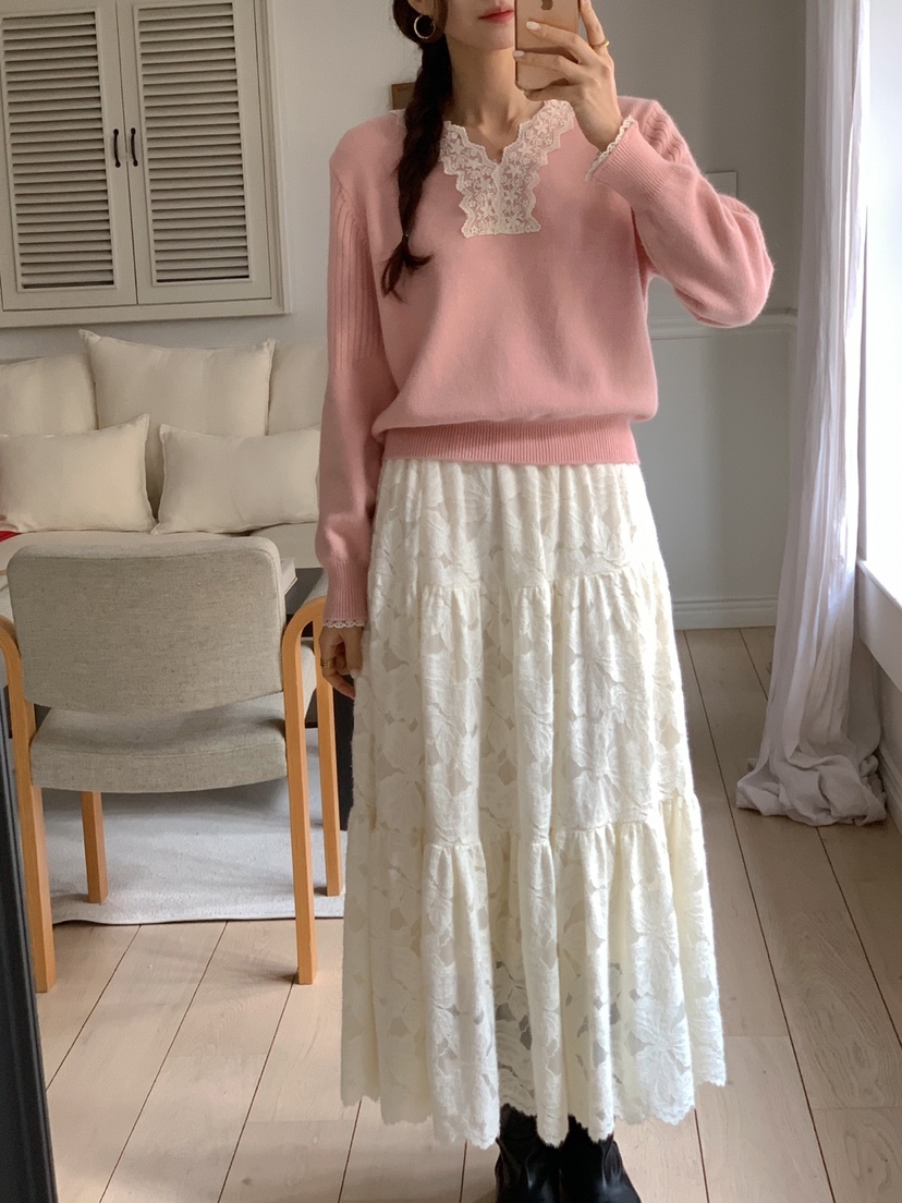 OVE東大門代購女裝新品24秋冬人氣職業休閑推薦熱賣時尚長裙OVE長裙