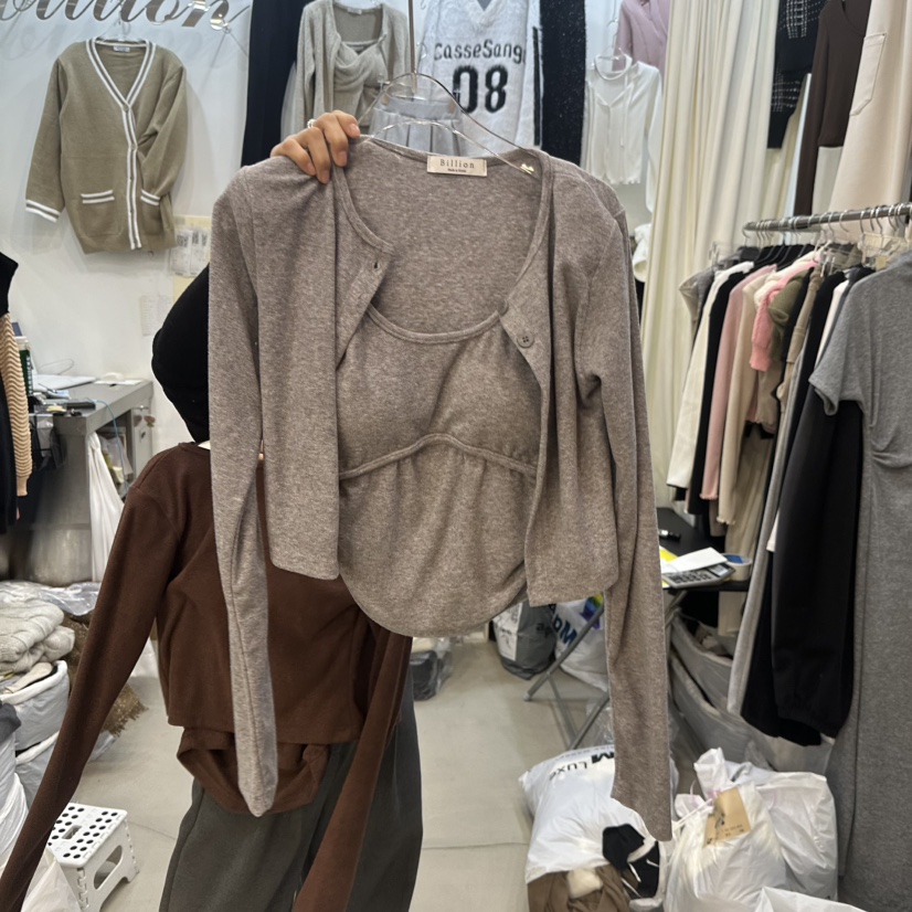 BILLION-L韓國代購女裝新款休閑人氣24秋冬熱賣真品時尚套裝BILLION-L套裝圖色1
