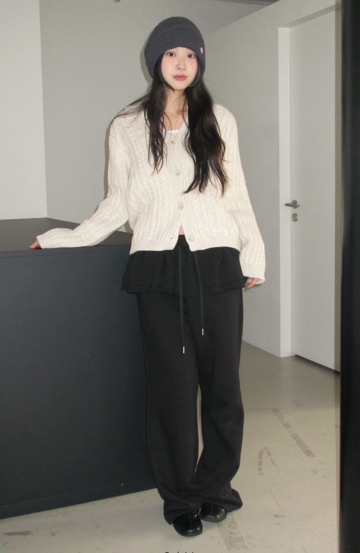 MONMOUTH東大門代購女士新款職業真品人氣推薦休閑裙褲拉絨MONMOUTH裙褲