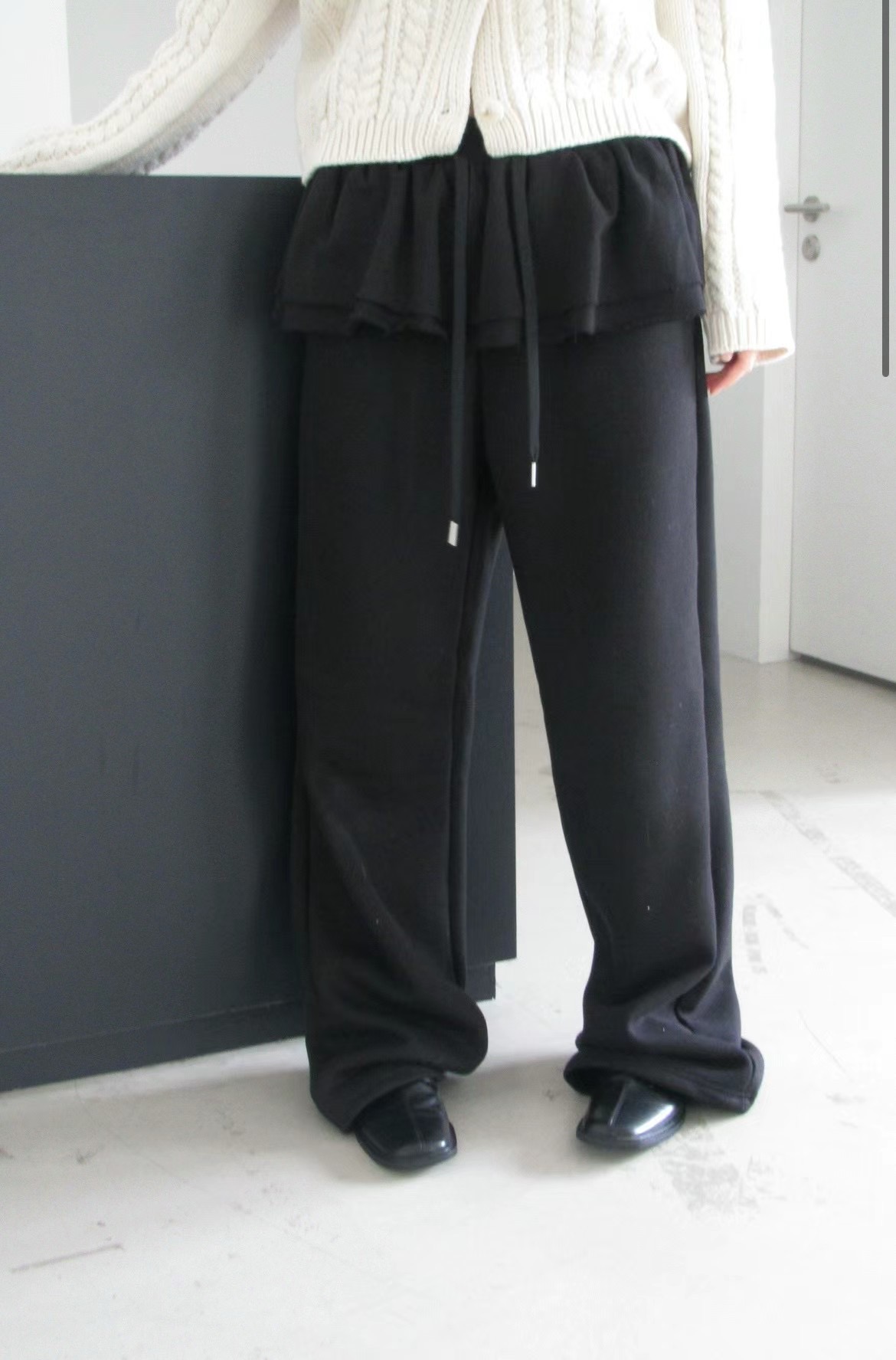 MONMOUTH東大門代購女士新款職業真品人氣推薦休閑裙褲拉絨MONMOUTH裙褲
