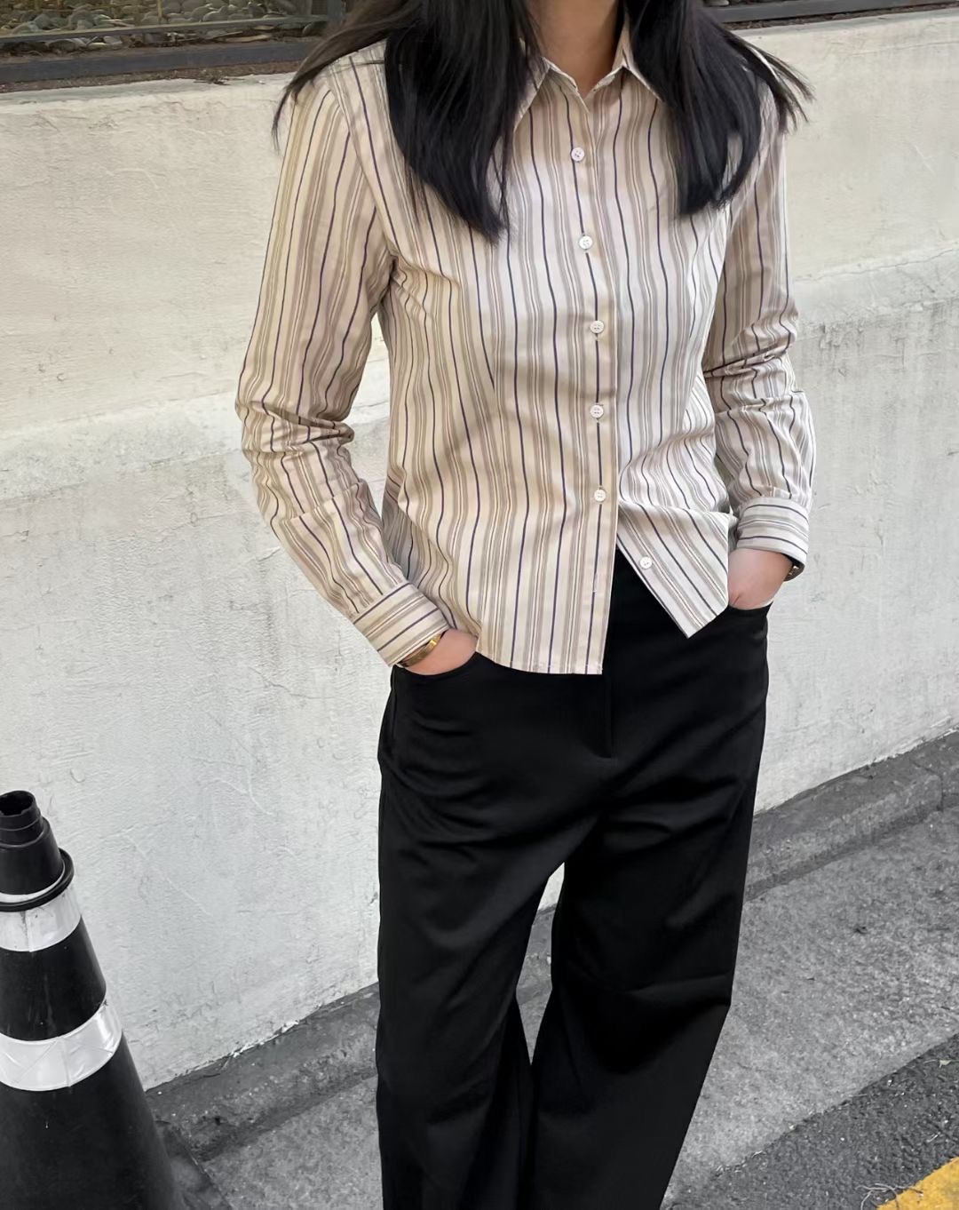 MADE韓國代購女裝新品休閑推薦真品24秋冬時尚人氣襯衫蕾絲衫MADE襯衫/蕾絲衫