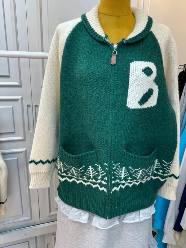 LIKE A韓國直郵女裝新品24秋冬推薦時尚熱賣人氣針織衫拉鏈LIKE A針織衫圖色2