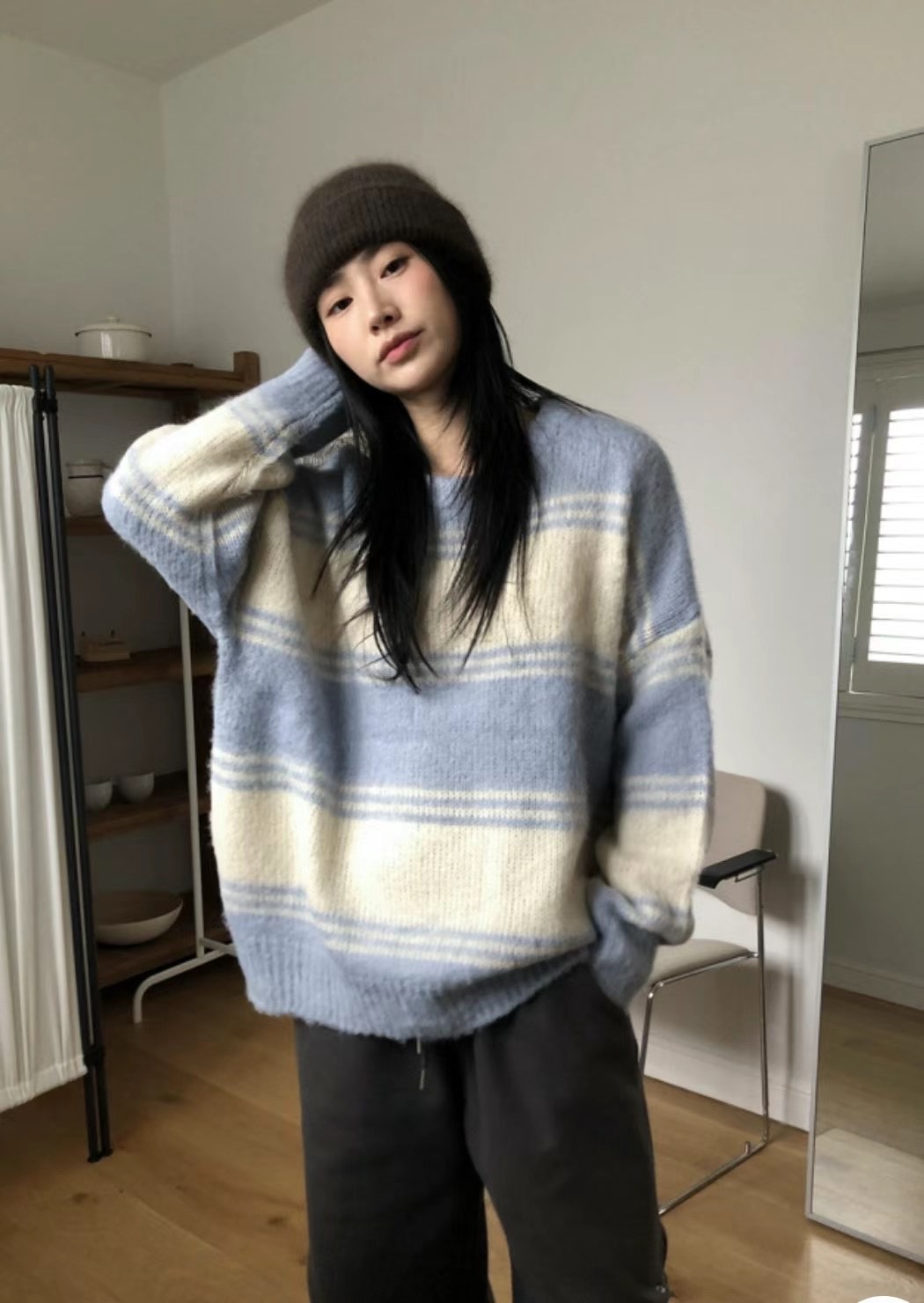MONMOUTH東大門代購女裝新品人氣職業熱賣推薦休閑時尚毛衣MONMOUTH毛衣