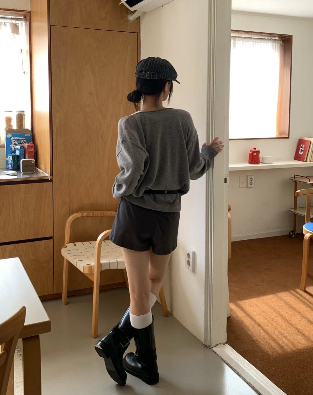 MONMOUTH東大門代購女士新品真品時尚休閑人氣24秋冬針織衫MONMOUTH針織衫