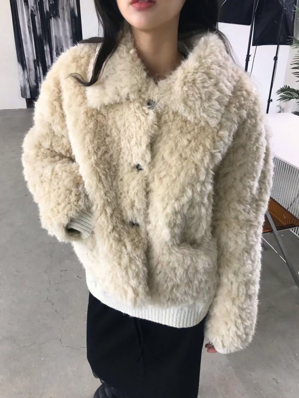 MADE東大門實拍女裝新款人氣休閑時尚推薦24秋冬熱賣短款大衣MADE短款大衣
